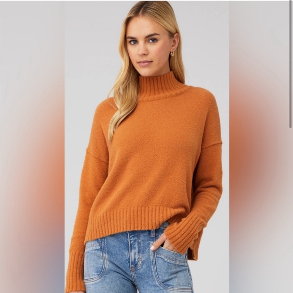 Free People Vancouver Sweater in Pumpkin Pie